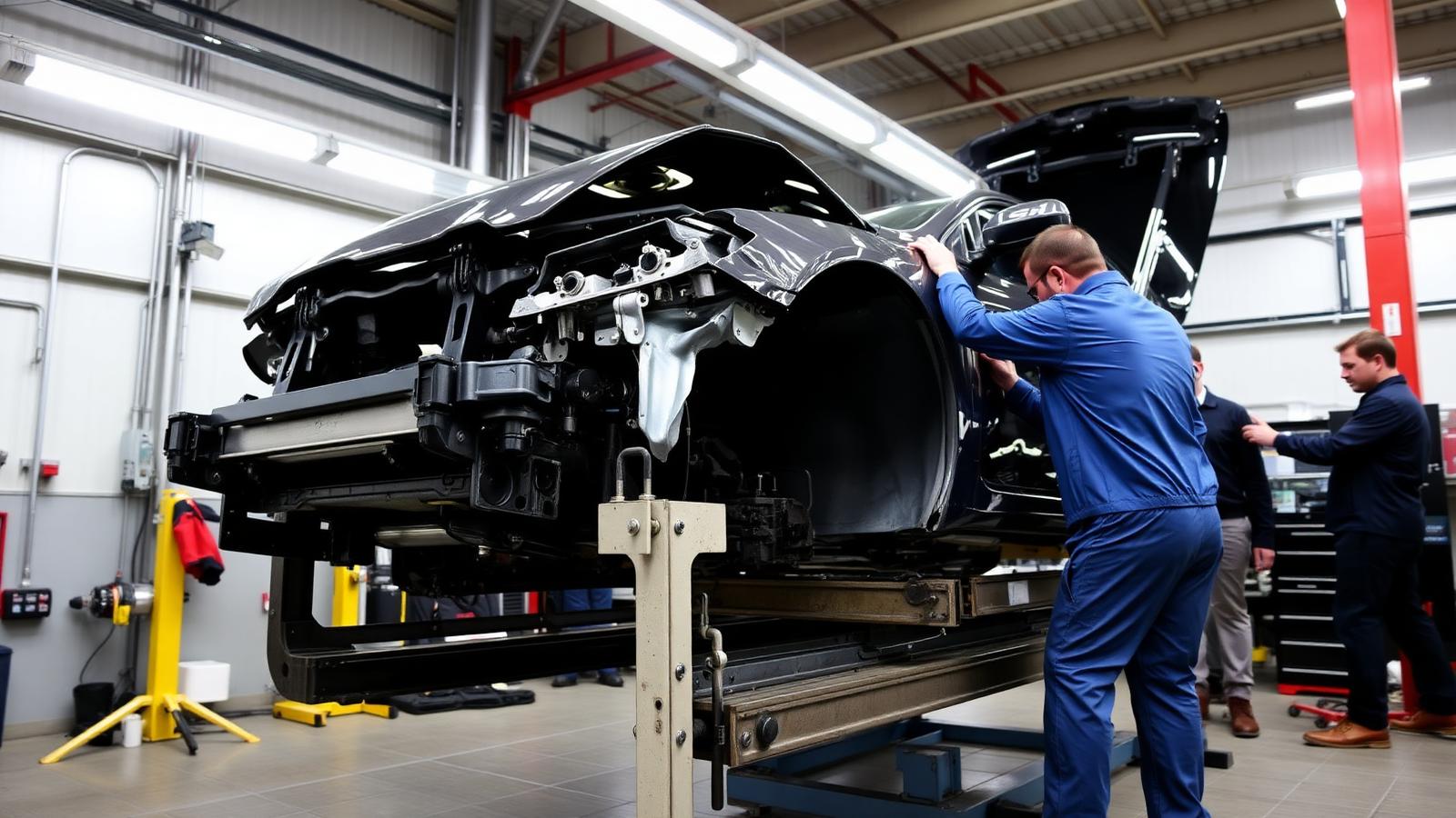 Premium Modern Collision Center — collision repair centers website design concept