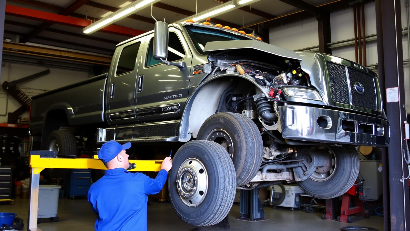 Premium Modern Diesel Shop — diesel repair website design concept
