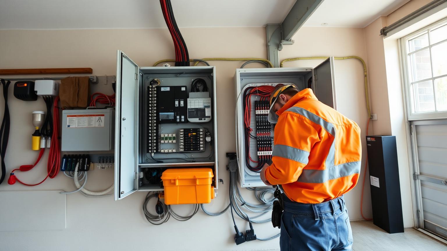 Premium Modern Electric — electricians website design concept