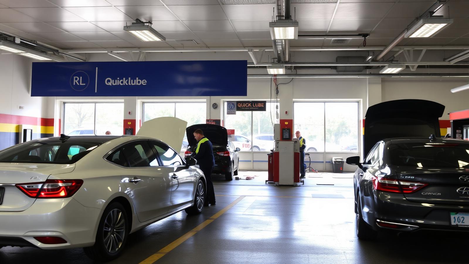Premium Modern Quick Lube — oil change shops website design concept