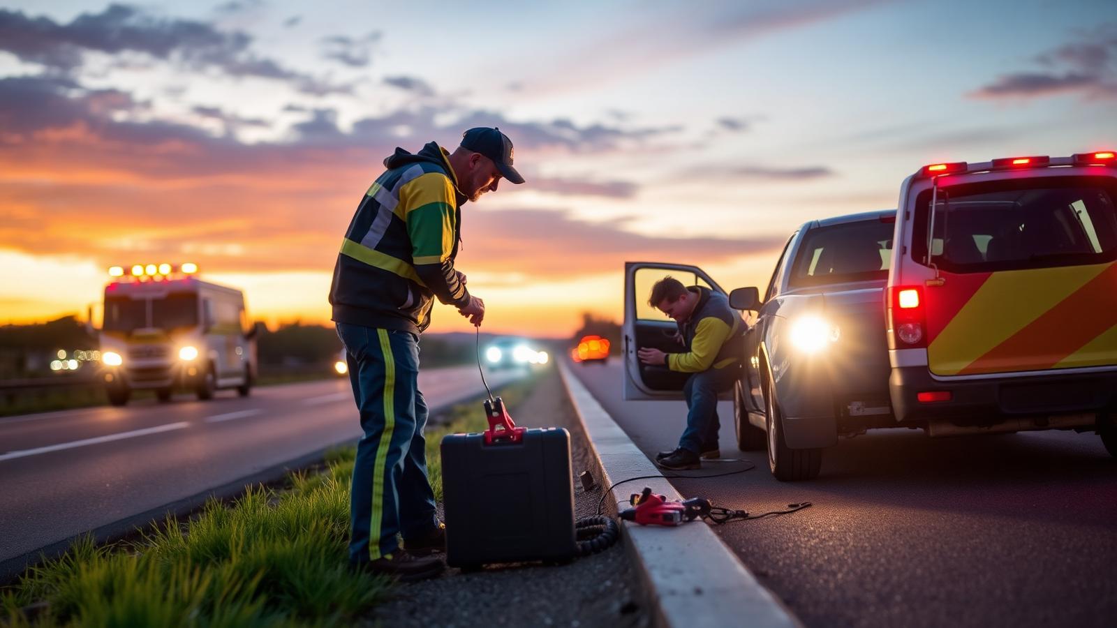 Premium Modern Roadside — roadside assistance website design concept