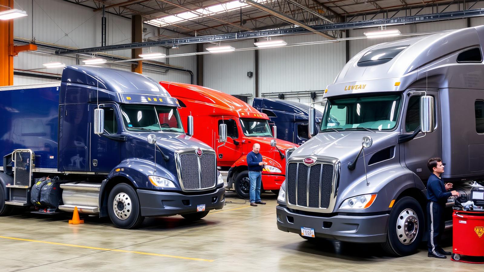 Premium Modern Fleet Shop — truck repair website design concept